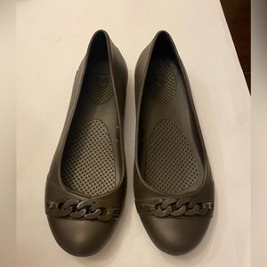 Croc ballet flats - Brown